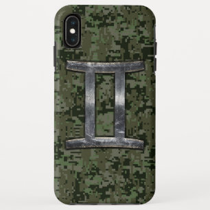 Etui iPhone Case-Mate SYMBOLE Zodiaque Gemini sur Camo numérique vert