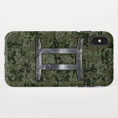 Coques Case-Mate iPhone SYMBOLE Zodiaque Gemini sur Camo numérique vert (Dos (Horizontal))