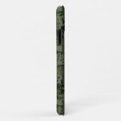 Coques Case-Mate iPhone SYMBOLE Zodiaque Léo Camouflage numérique vert (Dos/Droite)