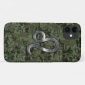 Coques Case-Mate iPhone SYMBOLE Zodiaque Léo Camouflage numérique vert (Dos (Horizontal))