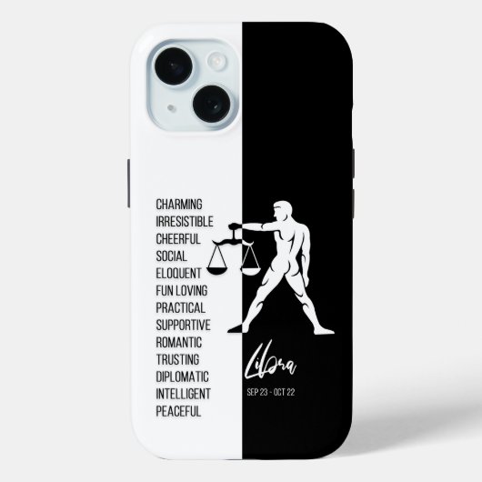 Coques Case-Mate iPhone SYMBOLE Zodiaque Libra (Verso)
