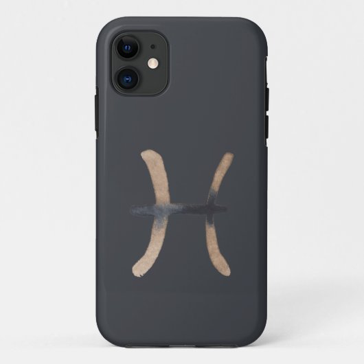 Coques Case-Mate iPhone Symbole zodiaque Manly Graphite (Dos)