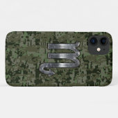 Coques Case-Mate iPhone SYMBOLE Zodiaque Scorpio Camo numérique vert olive (Dos (Horizontal))