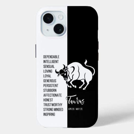 Coques Case-Mate iPhone SYMBOLE Zodiaque Taurus (Verso)
