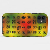 Coques Case-Mate iPhone Symboles Adinkra Aux Couleurs Africaines (Dos (Horizontal))