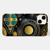 Coques Case-Mate iPhone Symboles anciens en couleurs vives (Verso (horizontal))