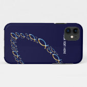 Coques Case-Mate iPhone Symboles chrétiens de poissons sur l'arrière - (Dos (Horizontal))