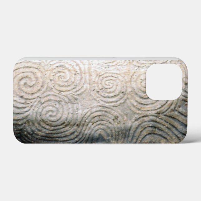 Coques Case-Mate iPhone Symboles d'art spiral sur cailloux, Newgrange Irla (Verso (horizontal))