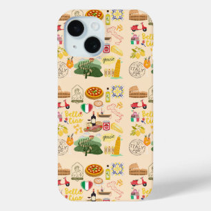 Coque Pour iPhone 15 Symboles de l'Italie