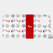 Coques Case-Mate iPhone Symboles de Noël (Verso (horizontal))