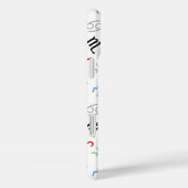 Coques Case-Mate iPhone Symboles des signes d'astrologie Couleur Motif+Bla (Verso / Droite)