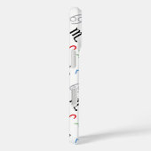 Coques Case-Mate iPhone Symboles des signes d'astrologie Couleur Motif+Bla (Verso / Droite)