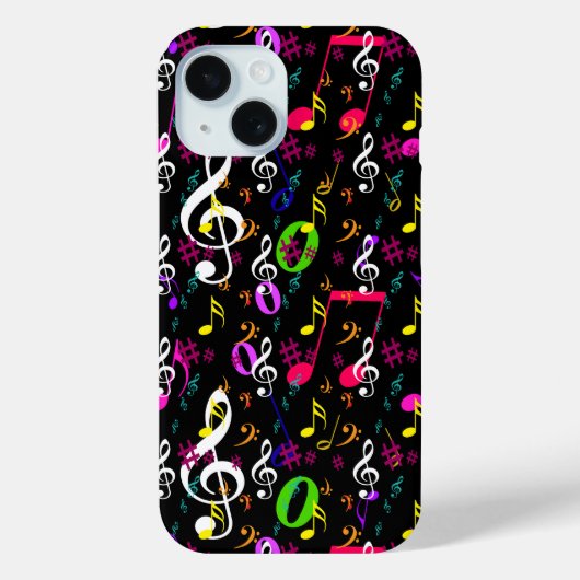 Coques Case-Mate iPhone Symboles musicaux Design Motif (Verso)