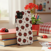 Coques Case-Mate iPhone Sympa Coeurs Ladybug Lovebug Illustration manuscri