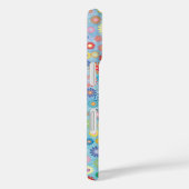 Coques Case-Mate iPhone Sympa Fun Girly Nom Collage avec Fleurs Bleu (Verso / Droite)