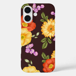 Coques iPhone 16 Symphonie d'automne – Conception florale