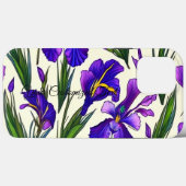 Coques Case-Mate iPhone Symphonie de jardin : Iris Floral (Verso (horizontal))