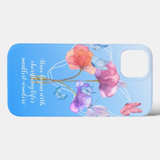 Coques Case-Mate iPhone Symphonie florale (Verso (horizontal))