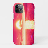 Coques Case-Mate iPhone Synthwave numérique Sunset Sea Reflection (Dos)