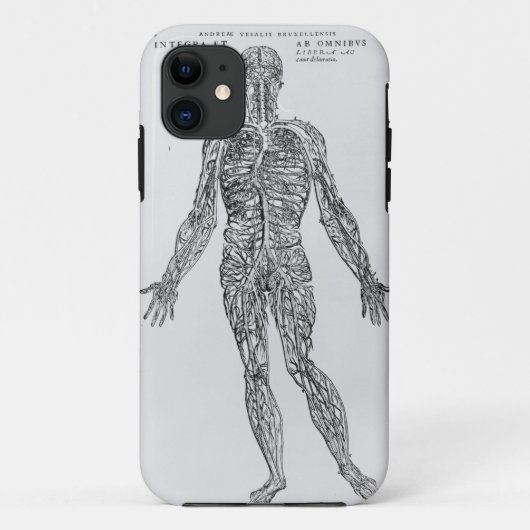 Coques Case-Mate iPhone Système de veines et d'artères (copie de b/w) (Dos)