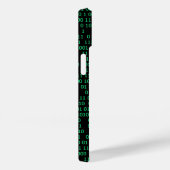 Coques Case-Mate iPhone Système numérique binaire vert (Verso / Droite)