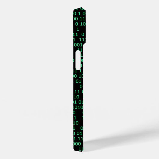 Coques Case-Mate iPhone Système numérique binaire vert (Verso / Droite)