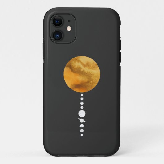 Coques Case-Mate iPhone Système solaire minimal (Dos)