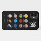 Coques Case-Mate iPhone Système solaire, planètes extra-spatiales et astro (Dos (Horizontal))