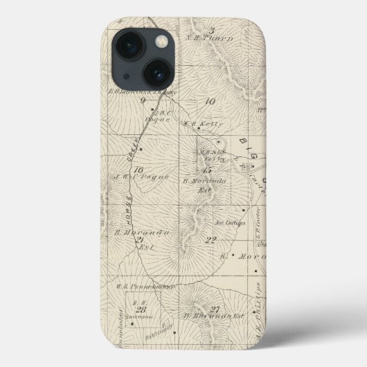Coques Case-Mate iPhone T18S R28E Tulare County Section Map (Verso)