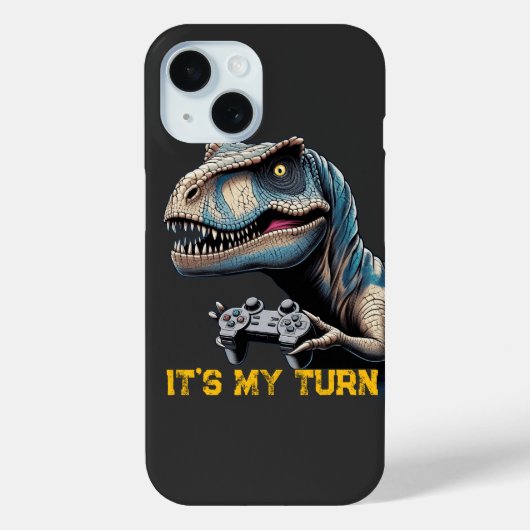 Coques Case-Mate iPhone T-Rex Gamer It’s My Turn Design (Verso)
