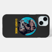Coques Case-Mate iPhone T-Rex Gamer Mode Dinosaur Art (Verso (horizontal))