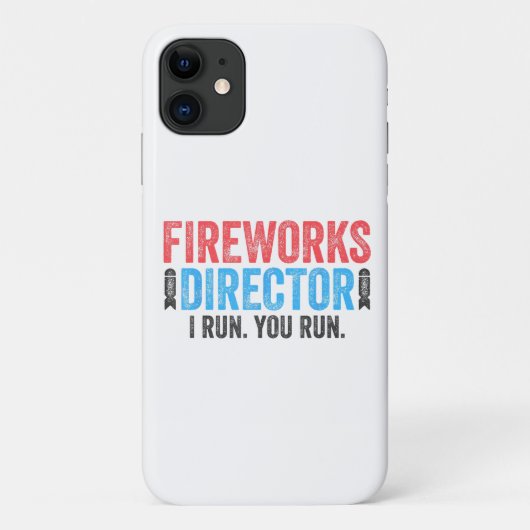 Coques Case-Mate iPhone T-Shirt 4 juillet Directeur de Fireworks (Dos)