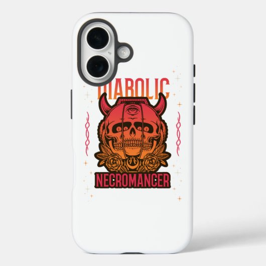 Coques Case-Mate iPhone T-shirt crâne gothique d'Halloween (Verso)