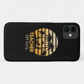 Coques Case-Mate iPhone T-shirt enseignant hors service (Dos (Horizontal))