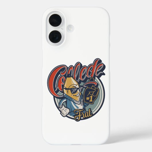 Coques Case-Mate iPhone T-shirt graphique rétro drôle de banane de confrér (Verso)