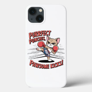 Case-Mate iPhone Case T-shirt Muay Thai Boxing Cute Anime Cat