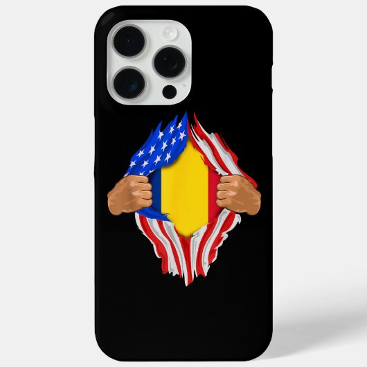 Coques Case-Mate iPhone T-Shirt Sang Roumain en Moi Drapeau Roumain (Verso)