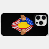 Coques Case-Mate iPhone T-Shirt Sang Roumain en Moi Drapeau Roumain (Verso (horizontal))