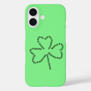 Coques iPhone 16 T-shirt Shamrock de texte