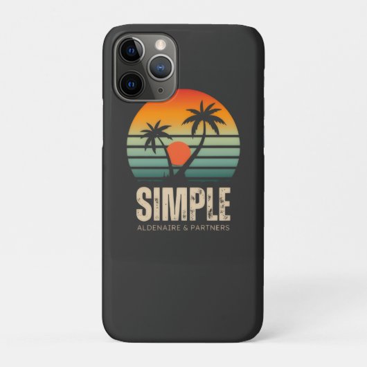 Coques Case-Mate iPhone T-shirt Simple Sunset - Conception tropicale (Dos)