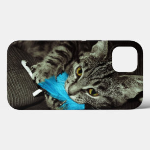 Case-Mate iPhone Case Tabby Cat avec plume par Shirley Taylor
