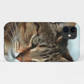 Coques Case-Mate iPhone Tabby Cat étonnant FermerPortrait Artistique (Dos (Horizontal))