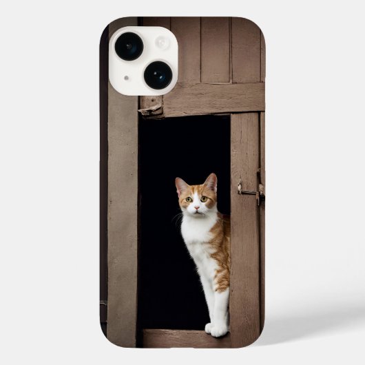 Coques Case-Mate iPhone Tabby Chat dans la porte Shed (Verso)