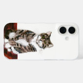 Coques Case-Mate iPhone Tabby Chat Kitty Painting (Verso (horizontal))