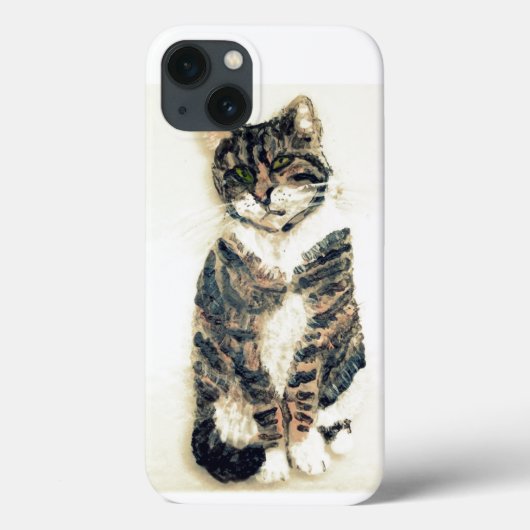 Coques Case-Mate iPhone Tabby Peinture Cute Chat (Verso)