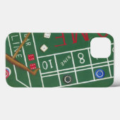 Coques Case-Mate iPhone Table Casino Craps avec chips et dés (Verso (horizontal))