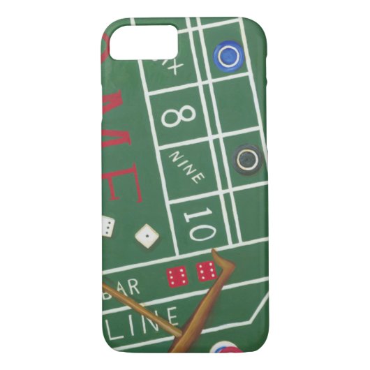Coques Case-Mate iPhone Table Casino Craps avec chips et dés (Dos)