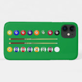 Coques Case-Mate iPhone Table de billard et balles (Dos (Horizontal))