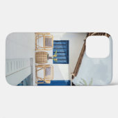 Coques Case-Mate iPhone Table en osier et deux chaises près de la piscine (Verso (horizontal))