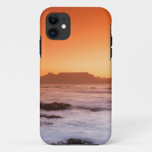 Coque iPhone 11 Table Mountain au coucher du soleil, Bloubergstran